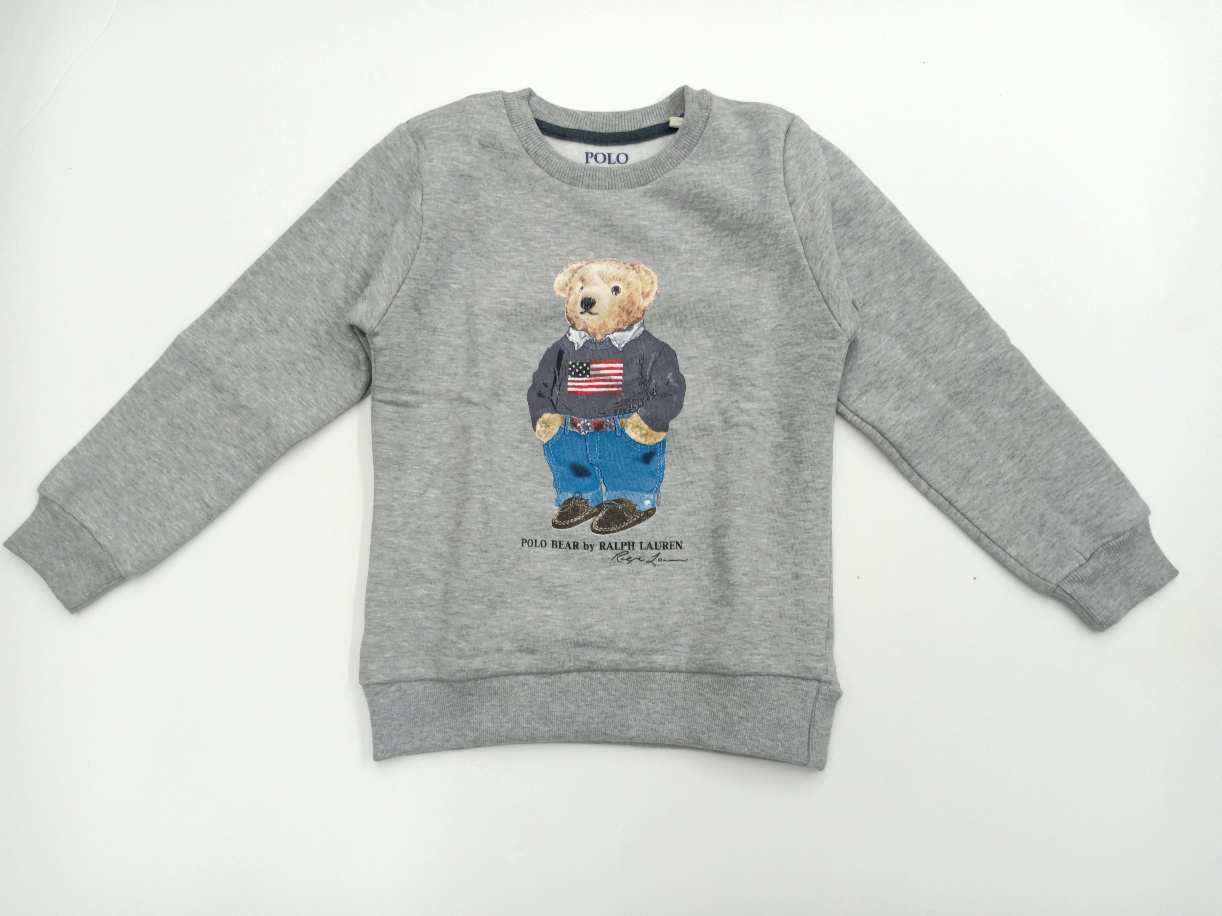 ElOutlet Kids Sweatshirts (Unisex) Melton Sweatshirt - Ralph Lauren - Grey