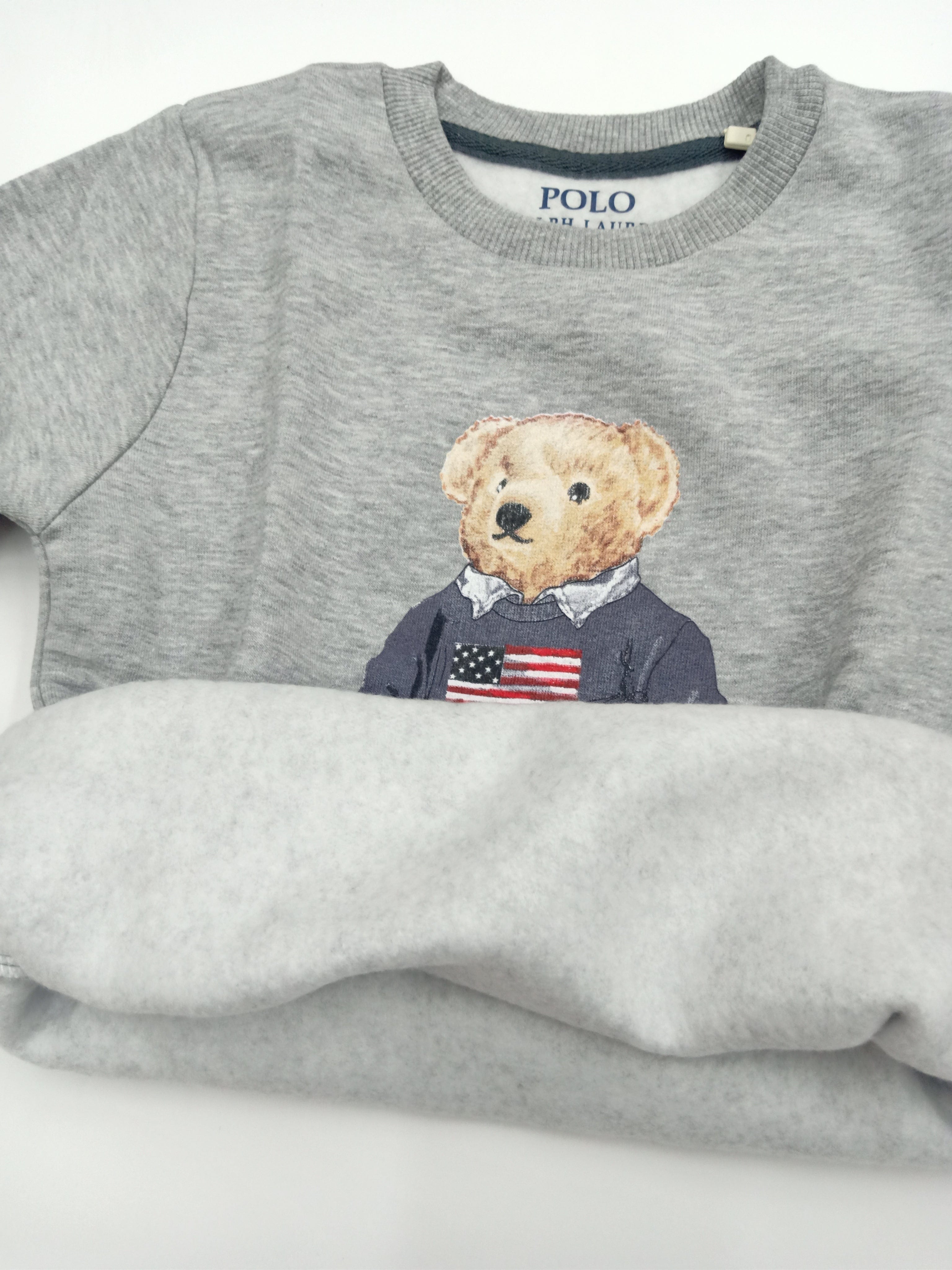 ElOutlet Kids Sweatshirts (Unisex) Melton Sweatshirt - Ralph Lauren - Grey
