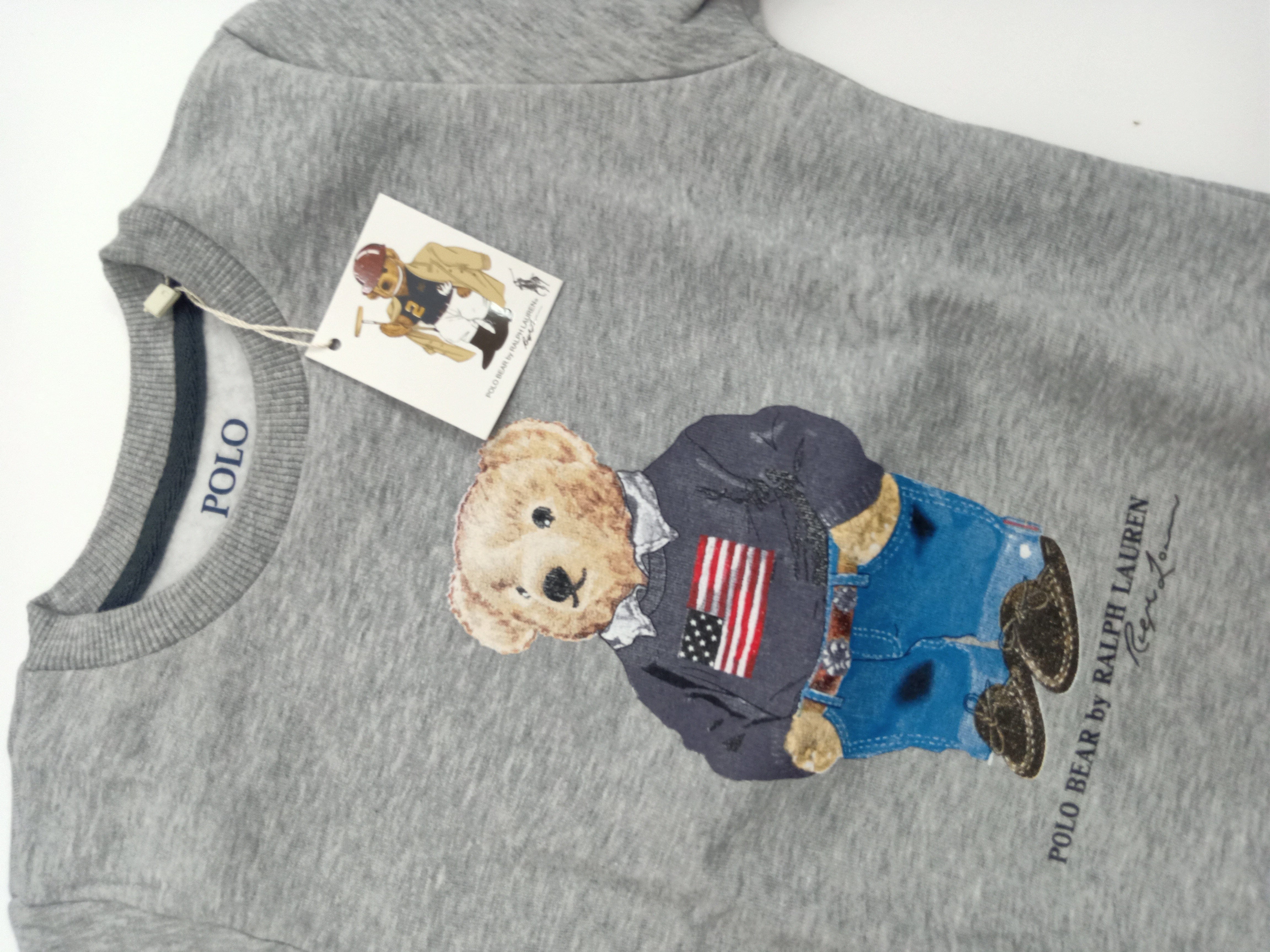 ElOutlet Kids Sweatshirts (Unisex) Melton Sweatshirt - Ralph Lauren - Grey