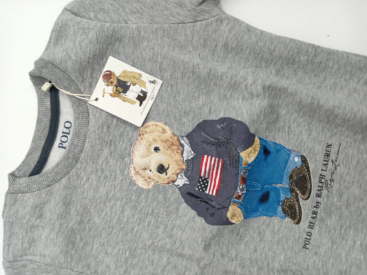 ElOutlet Kids Sweatshirts (Unisex) Melton Sweatshirt - Ralph Lauren - Grey