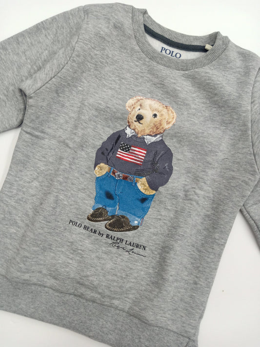 ElOutlet Kids Sweatshirts (Unisex) Melton Sweatshirt - Ralph Lauren - Grey