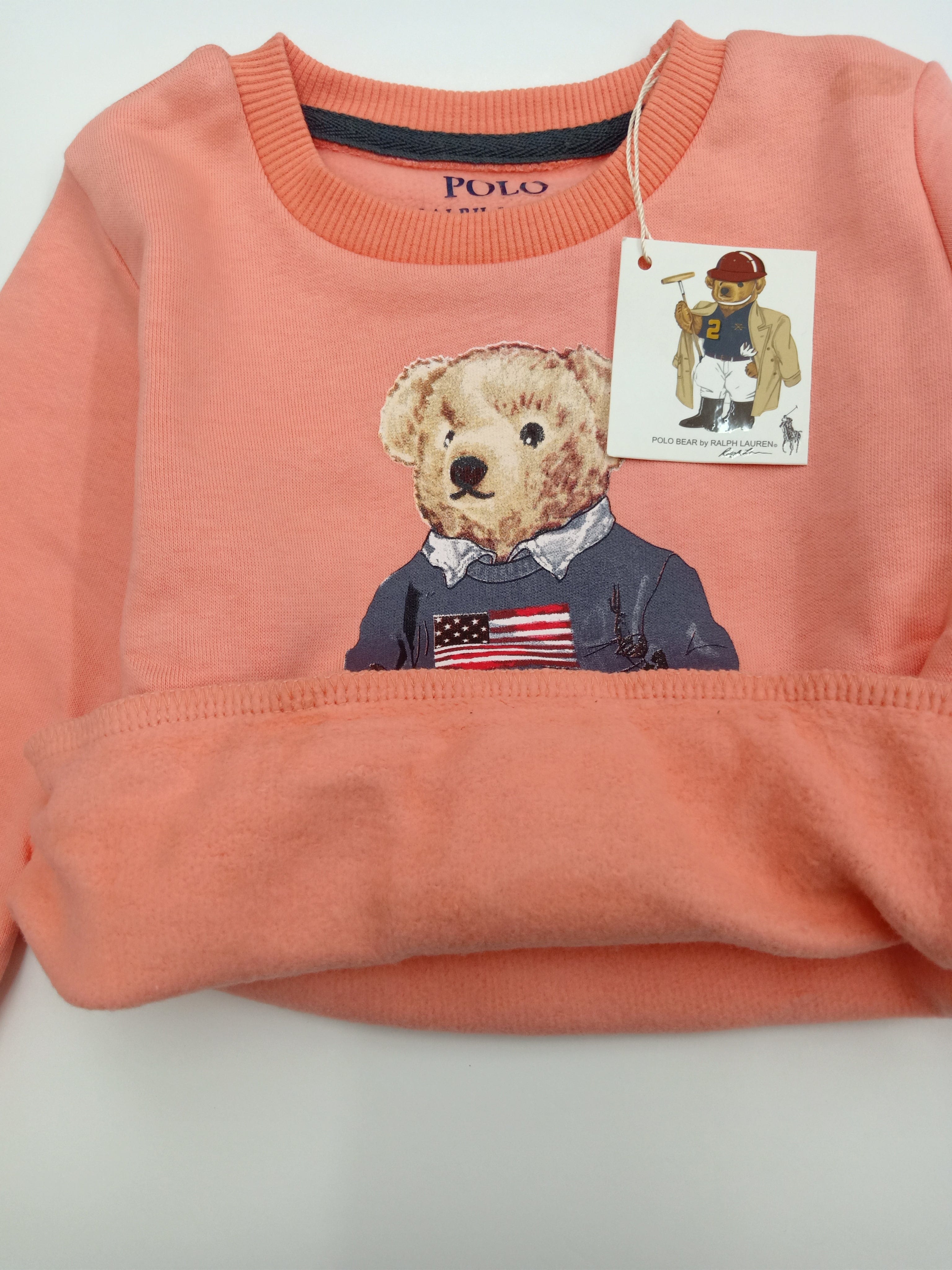 ElOutlet Kids Sweatshirts (Unisex) Melton Sweatshirt - Ralph Lauren - Peach