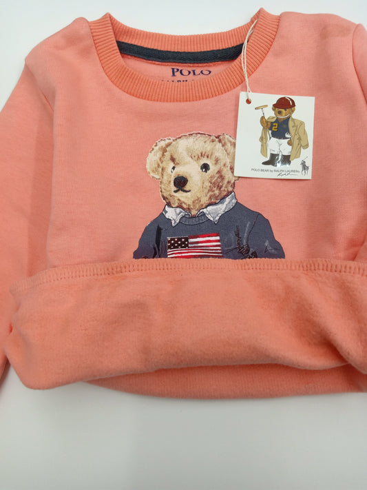 ElOutlet Kids Sweatshirts (Unisex) Melton Sweatshirt - Ralph Lauren - Peach