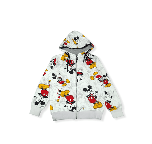 ElOutlet Kids Sweatshirts (Unisex) Zip-Through Jacket  مقاسات صغير - White