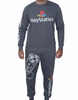 ElOutlet Men Pajama - PlayStation - Dark Grey