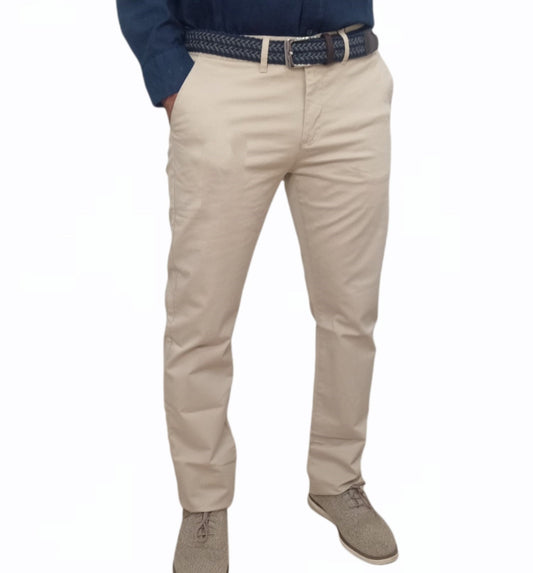 ElOutlet Men Pants Beige Men's Pants