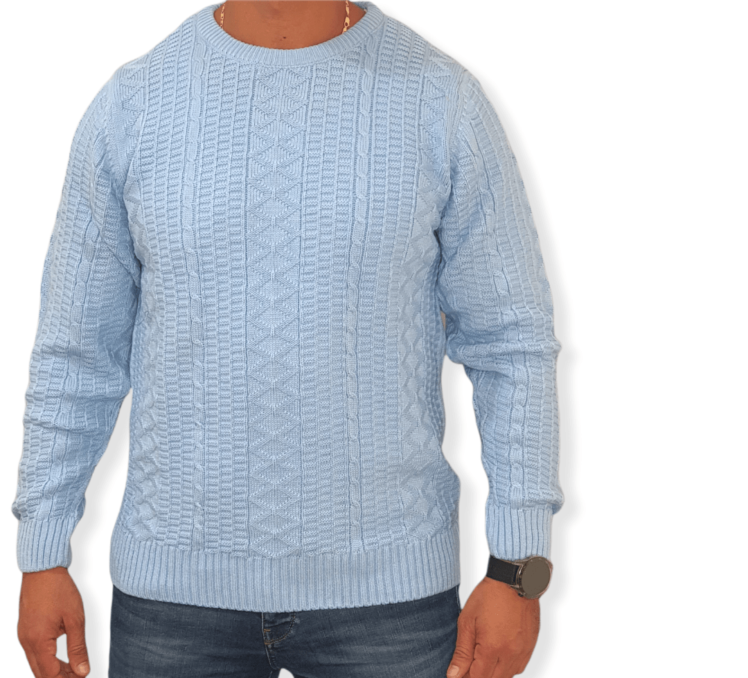 ElOutlet Men Pullover Men J&J Pullover - Baby Blue