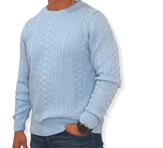 ElOutlet Men Pullover Men J&J Pullover - Baby Blue
