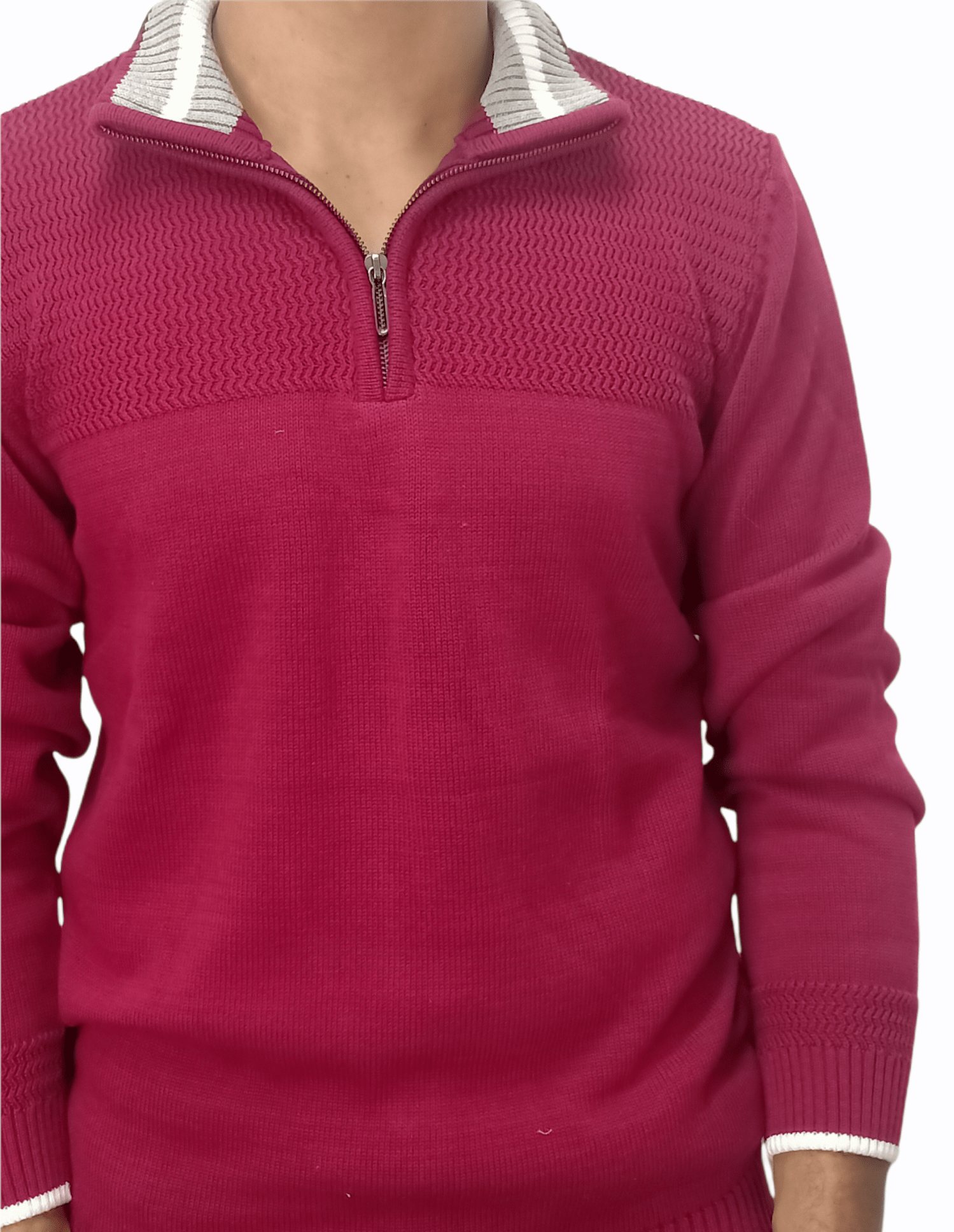 ElOutlet Men Pullover [Slim Fit] Men Pullover AX - Red