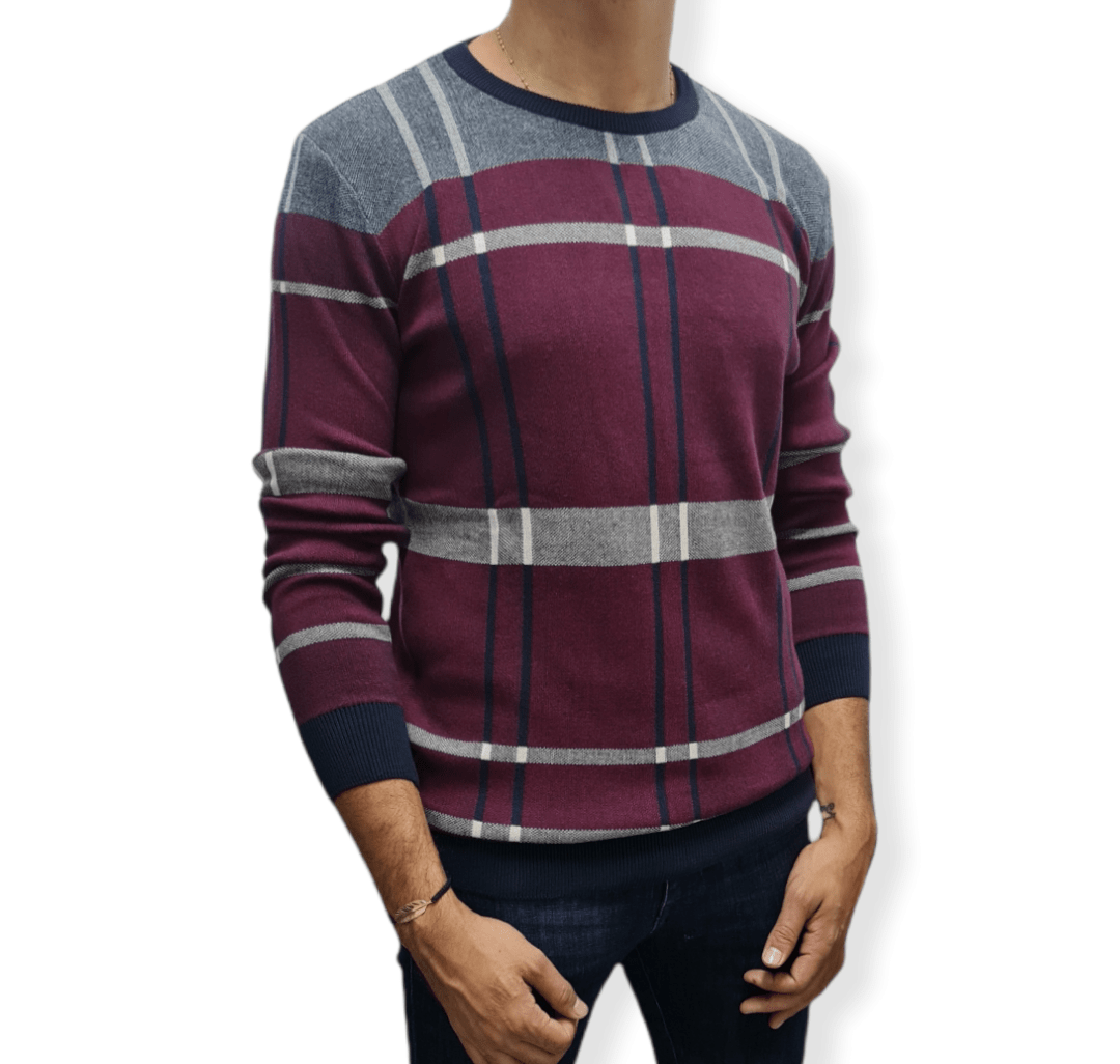 ElOutlet Men Pullover [Slim Fit] Men Round Collar Pullover GANT - Brick Patterns
