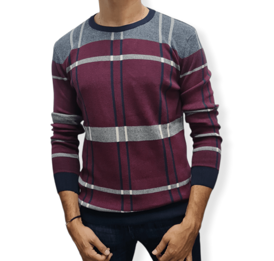 ElOutlet Men Pullover [Slim Fit] Men Round Collar Pullover GANT - Brick Patterns