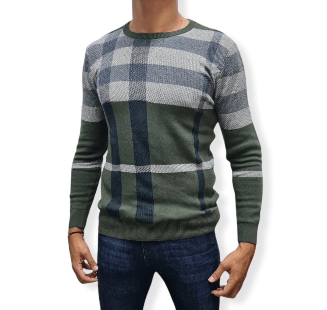 ElOutlet Men Pullover [Slim Fit] Men Round Collar Pullover GANT - Green Patterns