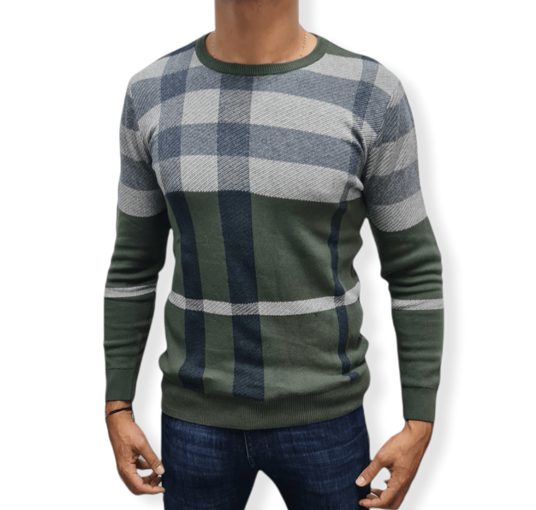 ElOutlet Men Pullover [Slim Fit] Men Round Collar Pullover GANT - Green Patterns