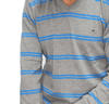 ElOutlet Men Pullover [Slim Fit] Men V-Collar Pullover TH - Grey Stripes