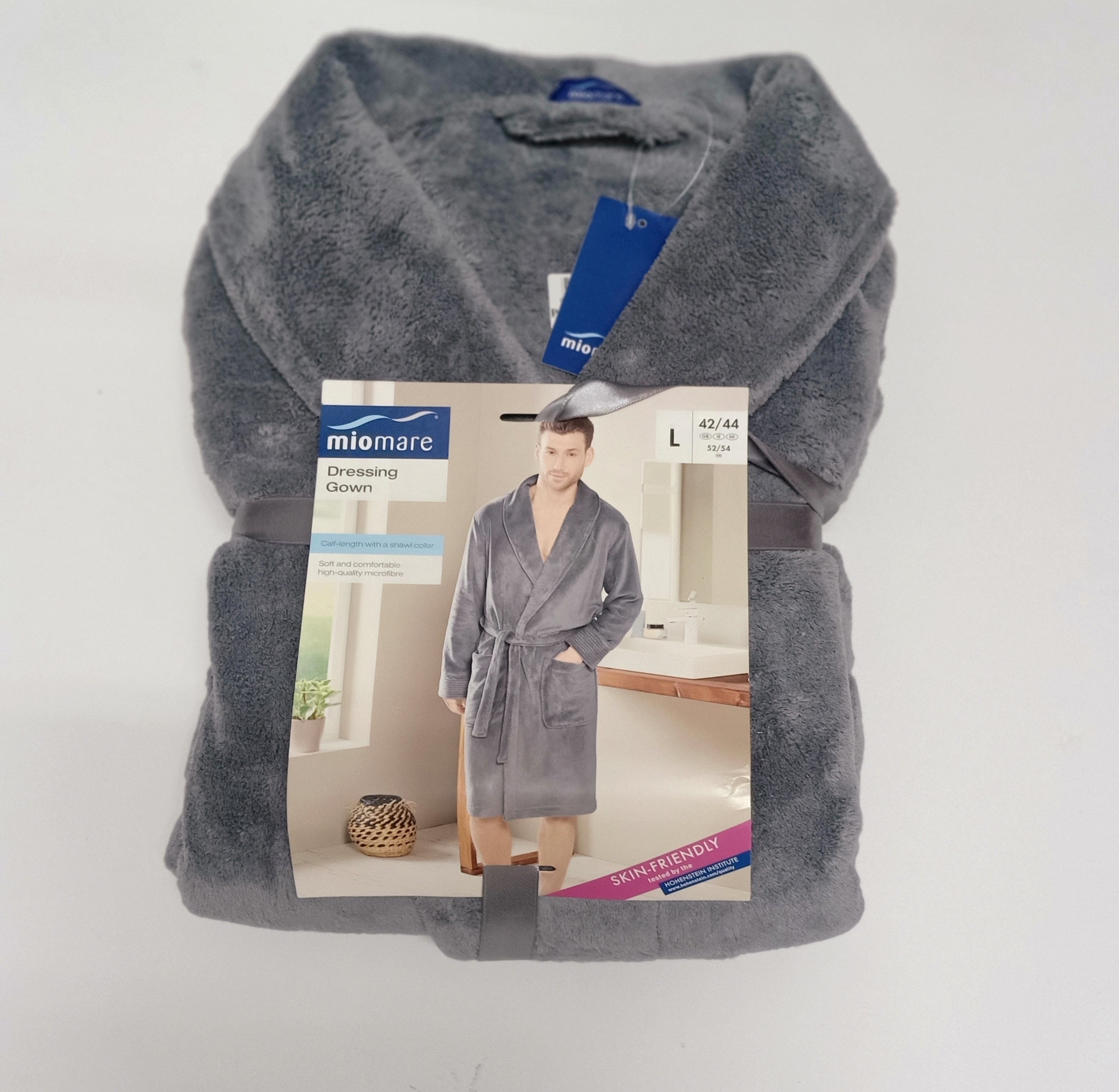 Men Dressing Gown Grey