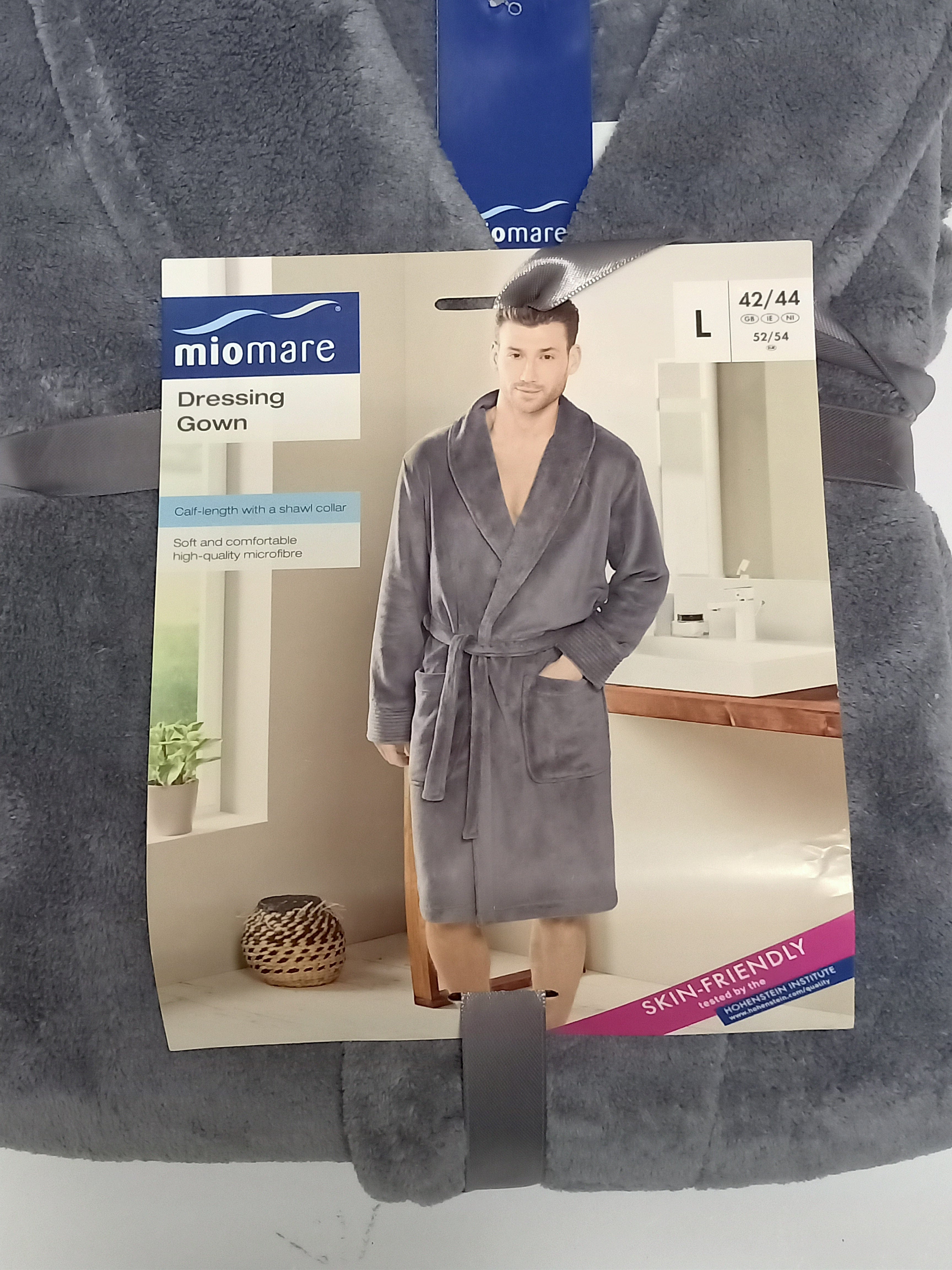 ElOutlet Men Pyjamas Men Dressing Gown - Grey