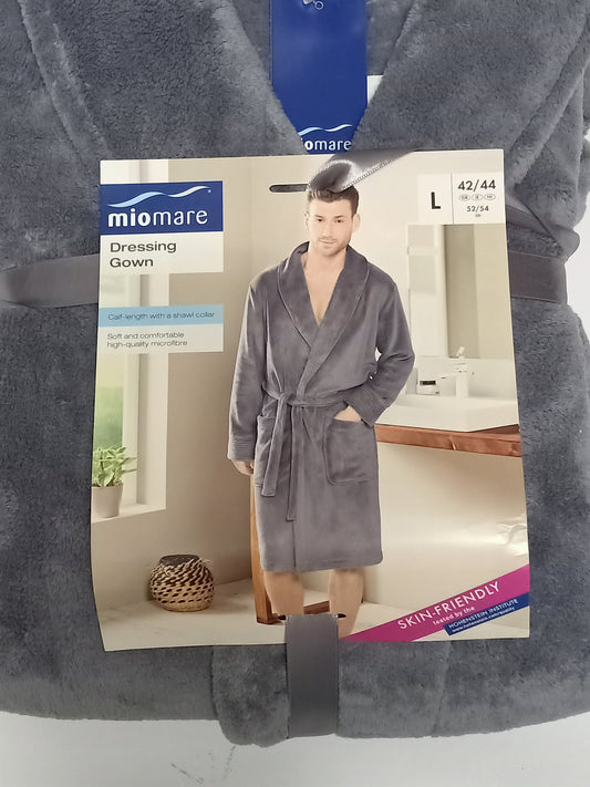 ElOutlet Men Pyjamas Men Dressing Gown - Grey