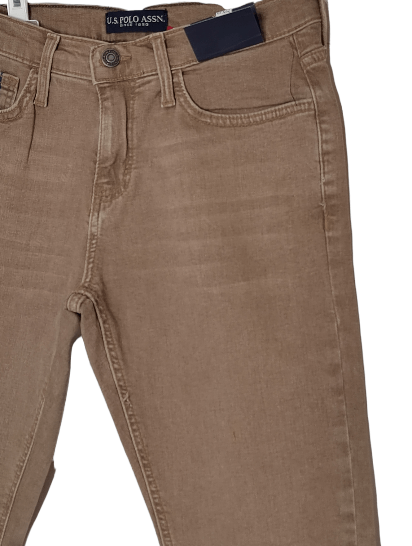 ElOutlet - Men Summer Men Pants Men Polo Pants (Slim-Fit) - Cafe/Beige