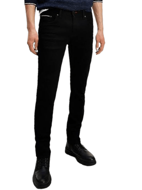 ElOutlet - Men Summer Men Pants Men TH Jeans Pants (Slim-Fit) -Black