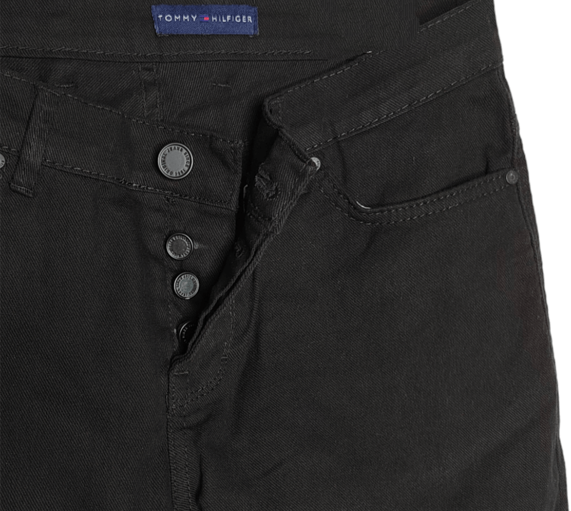 ElOutlet - Men Summer Men Pants Men TH Jeans Pants (Slim-Fit) -Black