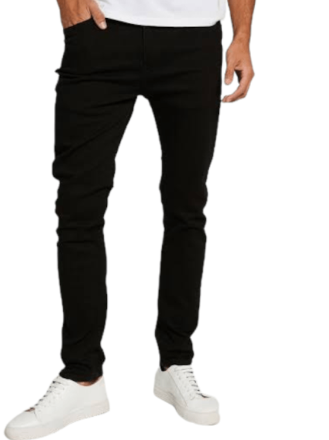 ElOutlet - Men Summer Men Pants Men TH Jeans Pants (Slim-Fit) -Black