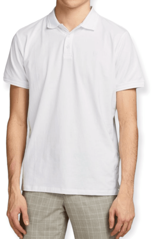 ElOutlet - Men Summer Men Polo's JJ Polo Shirt - White