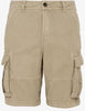 ElOutlet - Men Summer Men Shorts Men Cargo Shorts (Mantaray) - Beige 2