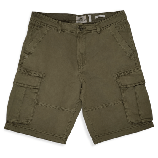ElOutlet - Men Summer Men Shorts Men Cargo Shorts (Mantaray) - Olive Green