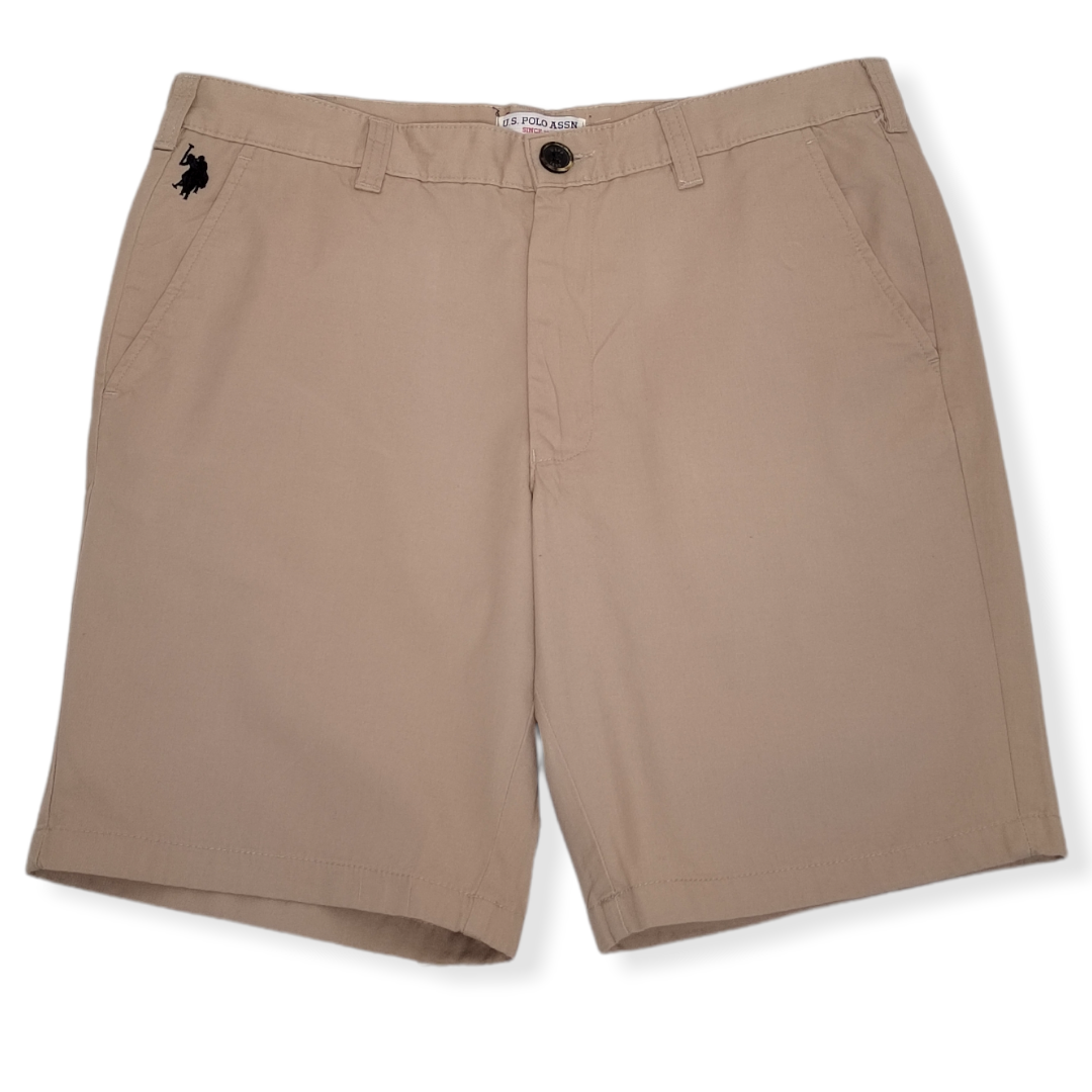 ElOutlet - Men Summer Men Shorts Men Gabardine USP Shorts - Beige