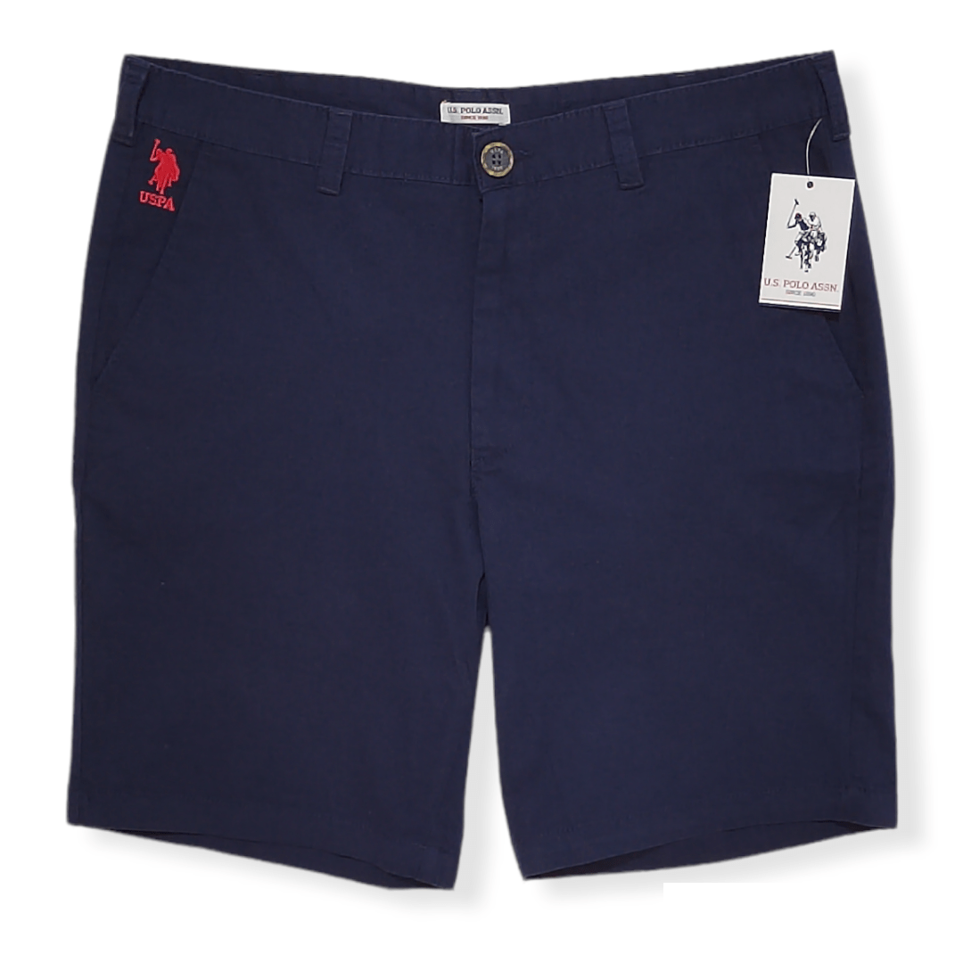 ElOutlet - Men Summer Men Shorts Men Gabardine USP Shorts - Dark Blue