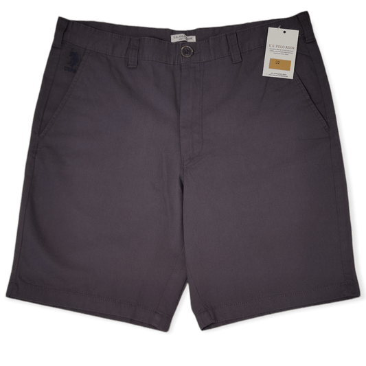 ElOutlet - Men Summer Men Shorts Men Gabardine USP Shorts - Dark Grey