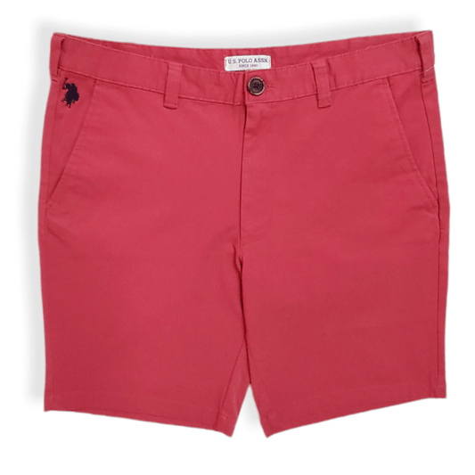 ElOutlet - Men Summer Men Shorts Men Gabardine USP Shorts - Watermelon Red