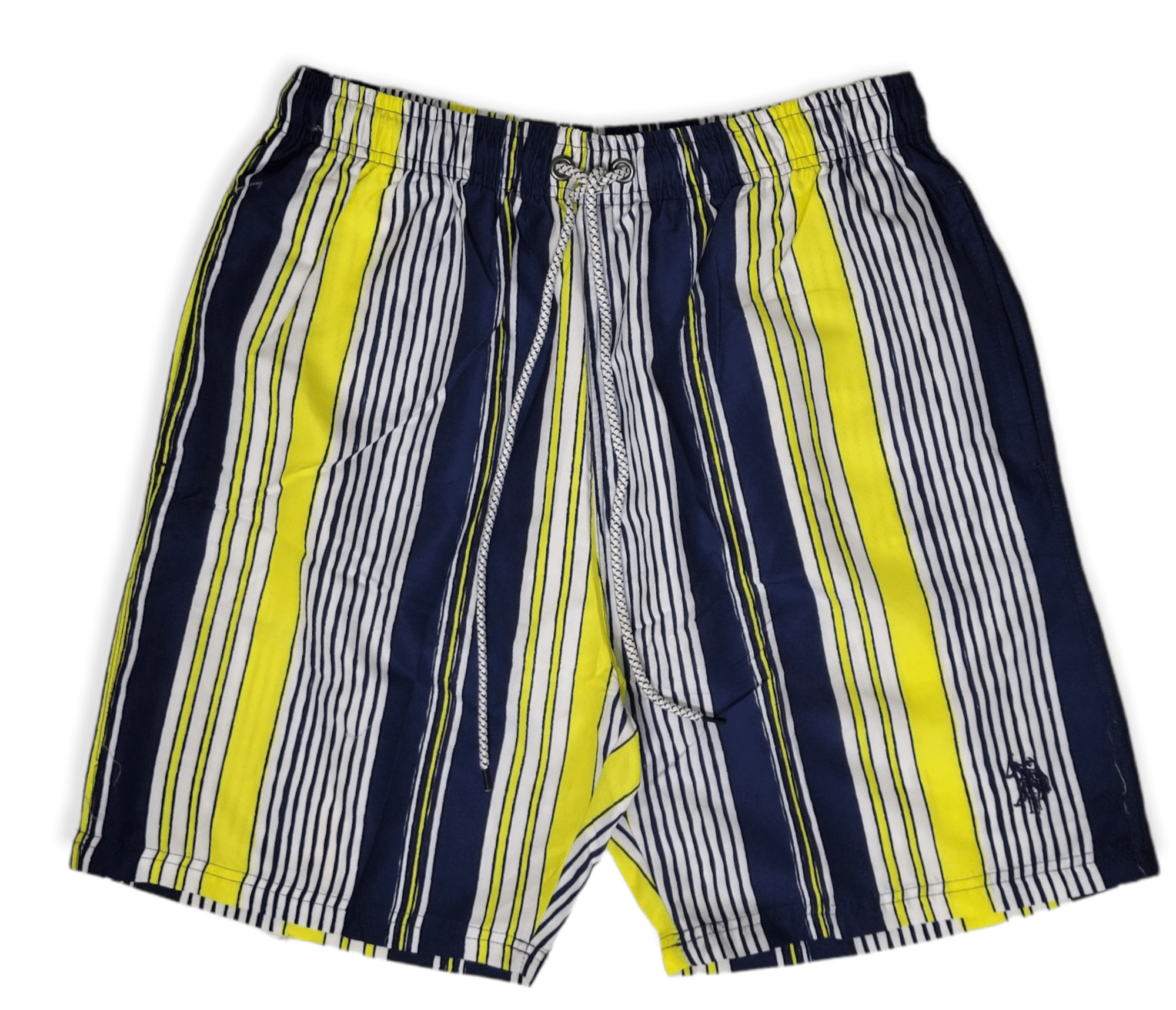 ElOutlet - Men Summer Men Swimwear Men Swimwear - Strip (Blue x White x Yellow)