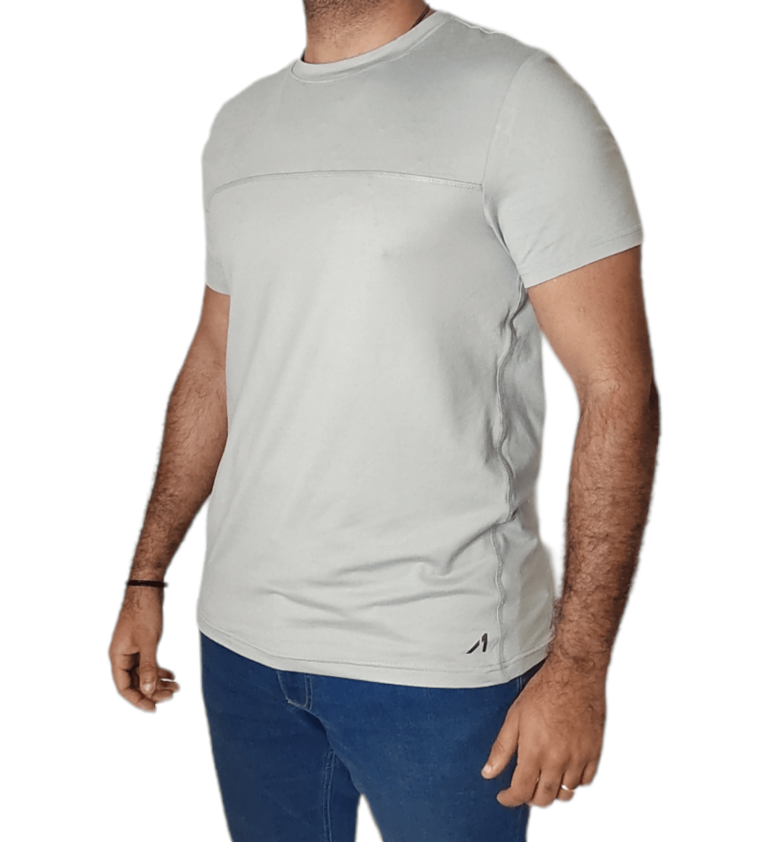 ElOutlet - Men Summer Men T-Shirt M Men (Training-Fit) - Sports Tshirt - Light Grey