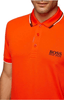 ElOutlet - Men Summer Men T-Shirt Men Polo Shirt (Slim-Fit) - Orange