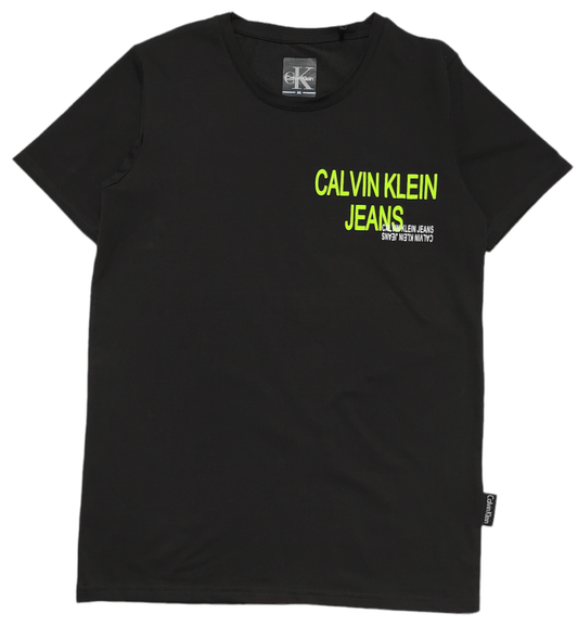 ElOutlet - Men Summer Men T-Shirt Men Round Tshirt (CK) (Slim-Fit) - Black