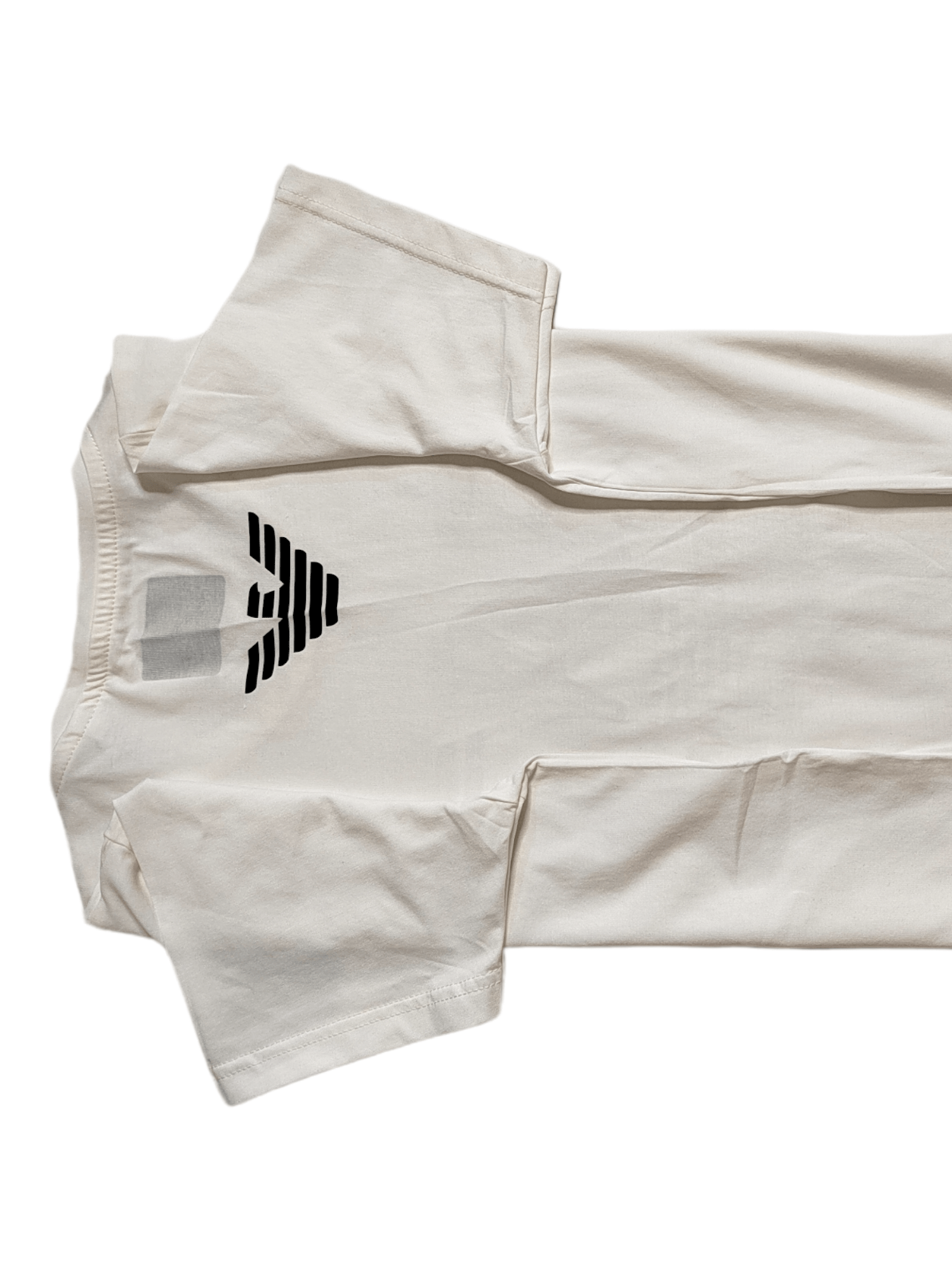 ElOutlet - Men Summer Men T-Shirt Men Round Tshirt (EA7) (Slim-Fit) - White