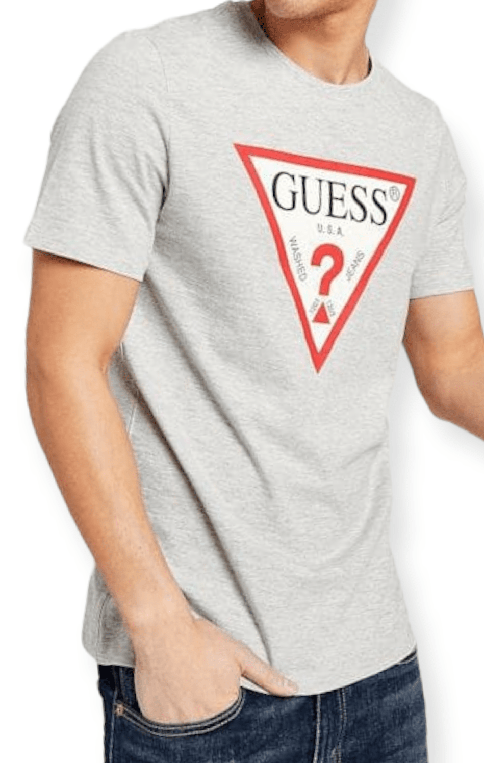 ElOutlet - Men Summer Men T-Shirt Men Round Tshirt (GS) (Slim-Fit) - Grey