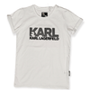 ElOutlet - Men Summer Men T-Shirt Men Round Tshirt (Karl) (Slim-Fit) - White