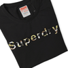 ElOutlet - Men Summer Men T-Shirt Men Round Tshirt (Superdry) - Black