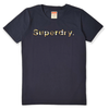 ElOutlet - Men Summer Men T-Shirt Men Round Tshirt (Superdry) - Dark Blue