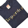 ElOutlet - Men Summer Men T-Shirt Men Round Tshirt (Superdry) - Dark Blue