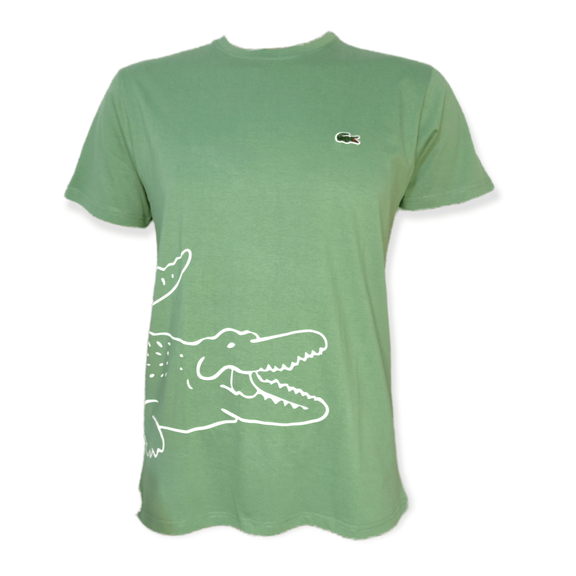 ElOutlet - Men Summer Men T-Shirt Men Slim-Fit Tshirt (Big C) - Green