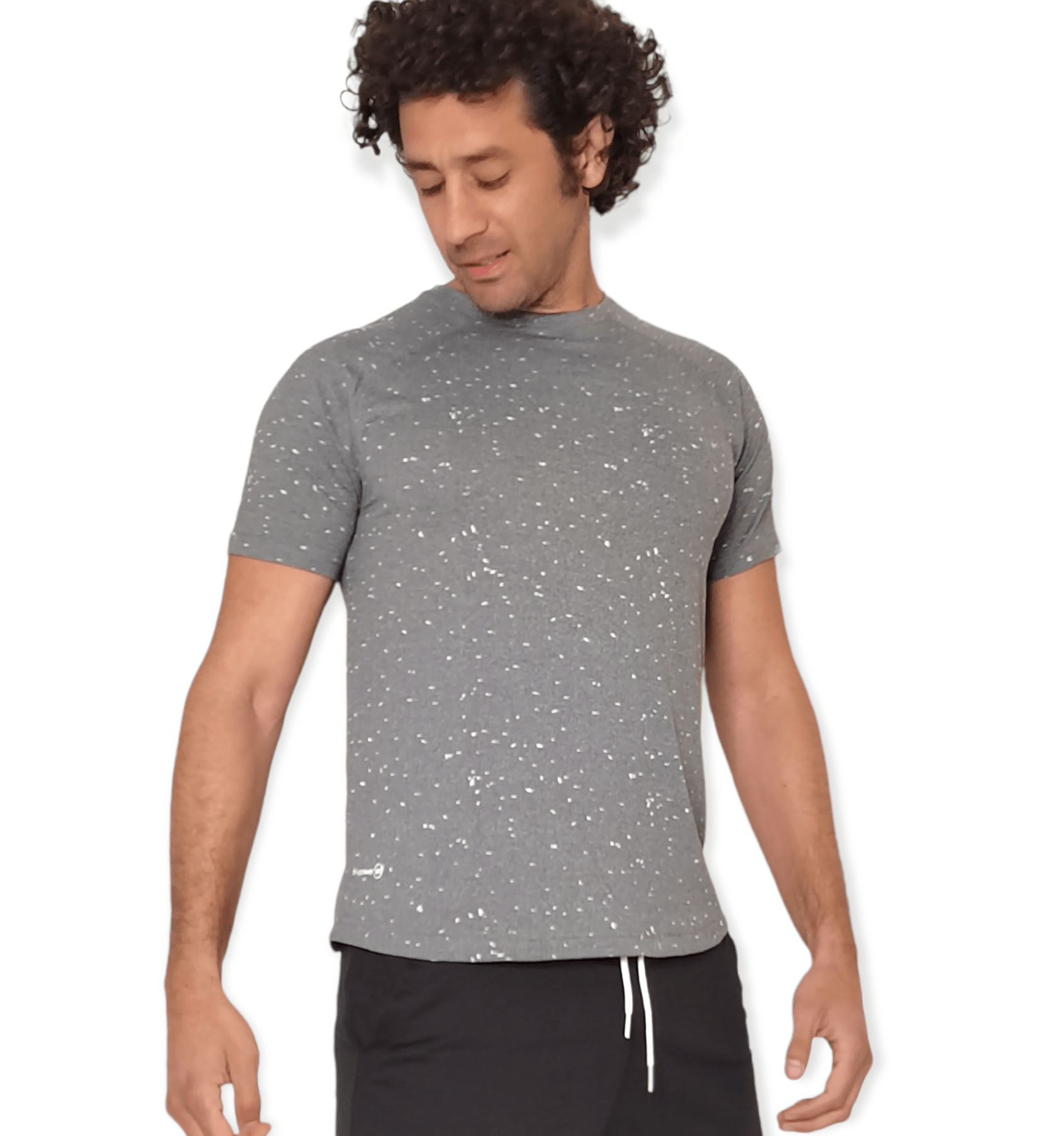 ElOutlet - Men Summer Men T-Shirt Men (Training-Fit) Sports Tshirt - Grey