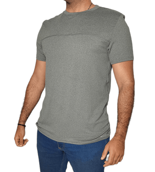 ElOutlet - Men Summer Men T-Shirt Men (Training-Fit) - Sports Tshirt - Grey