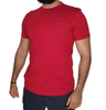 ElOutlet - Men Summer Men T-Shirt Men Tshirt - TH Basics (Slim Fit) - Burgundy