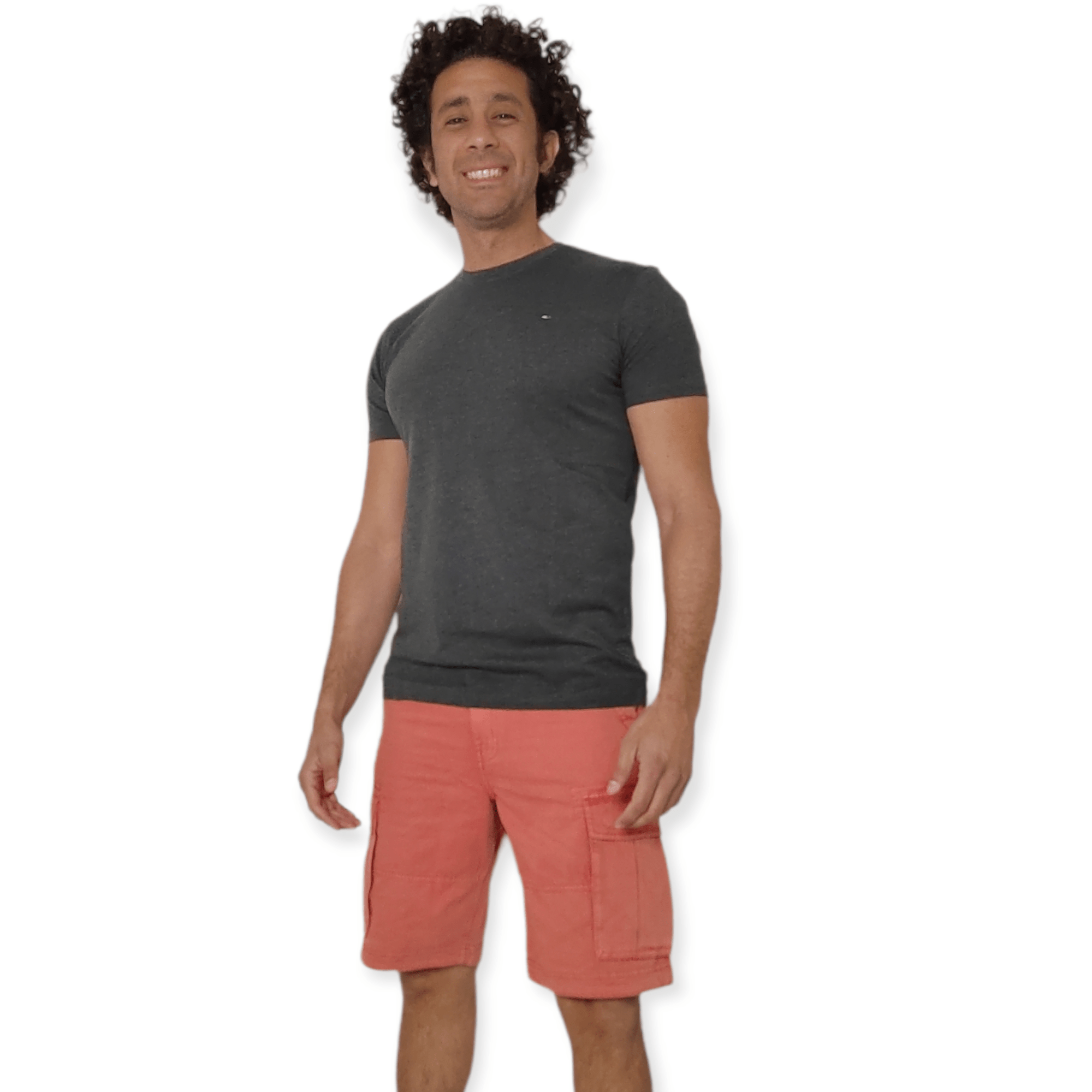 ElOutlet - Men Summer Men T-Shirt Men Tshirt - TH Basics (Slim Fit) - Dark Grey