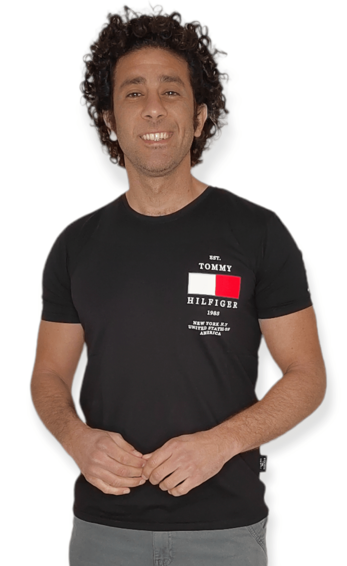 ElOutlet - Men Summer Men T-Shirt Men Tshirt - TH - Black