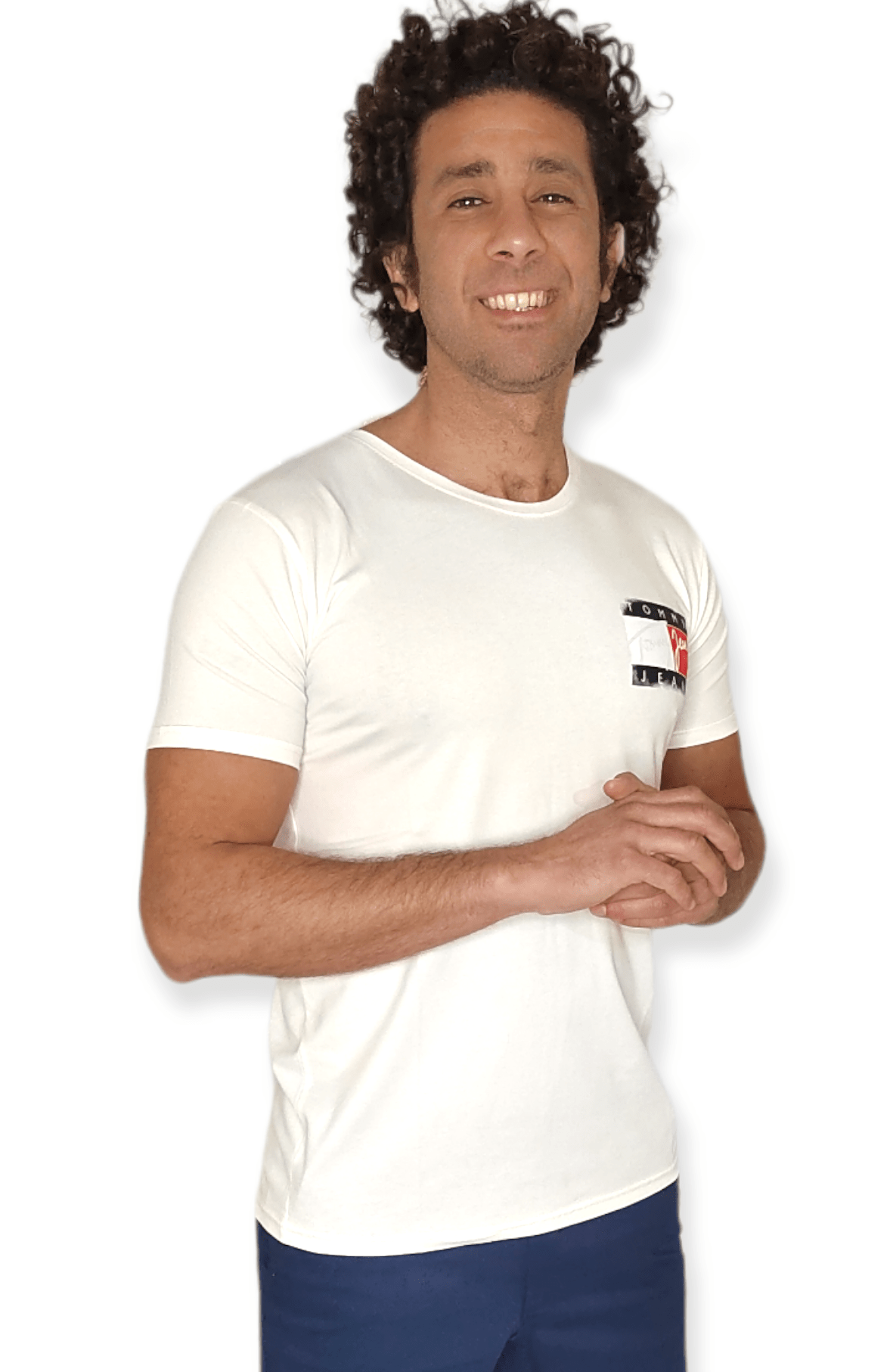 ElOutlet - Men Summer Men T-Shirt Men Tshirt - TH - White