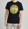 ElOutlet - Men Summer Men T-Shirt XL Men J&J Round Tshirt - Black x Yellow